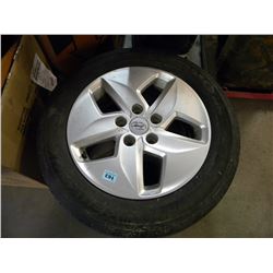 2 USED HANKOOK P205/65R/16/94H ON HYUNDAI RIMS