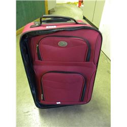 BURGANDY SMALL CARRY ON LUGGAGE