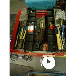 RED TOOLBOX WITH TOOL CONTENTS