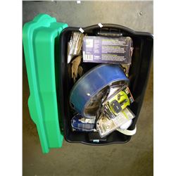 LARGE TUB OF MISC ELECTRONICS AND CHARGERS