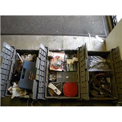 3 TUBS OF MISC HARDWARE
