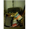 Image 1 : BOX OF MISC/POWER TOOL BOX/BROOM WITH EXTENDABLE HANDLE