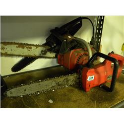 3 GAS AND ELECTRIC CHAINSAWS