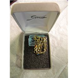 GOLD BRACELET WITH STONES