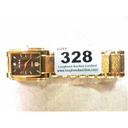 ELGIN GOLD COLOR WATCH WITH DIAMOND