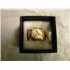 Image 1 : STAMPED 18K GOLD RING WITH MERCEDES MOTIFF