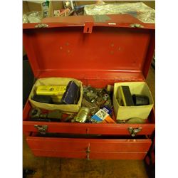 RED TOOLBOX AND TOOL CONTENTS
