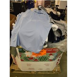 LARGE PALLET OF STORE OVERSTOCK CLOTHING/TOWELS/ETC