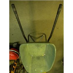 GREEN WHEELBARROW