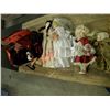 Image 1 : BAG OF VINTAGE CERAMIC DOLLS/STUFFED TOYS