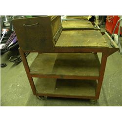 3 TIER STEEL ROLLING CART