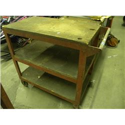 3 TIER STEEL ROLLING CART