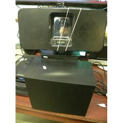 IPOD DOCK/2 SUBWOOFERS