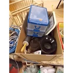 BOX OF HOUSE HOLD - POPCORN POPPER & MORE