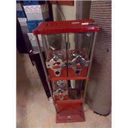VINTAGE COIN OP CANDY MACHINES AND STAND- 4 PC TTL