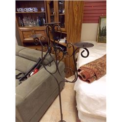 NEW WROUGHT CANDLE HOLDER - 53" TALL