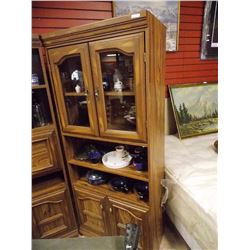 CABINET WITH GLASS DOOR - 6' TALL