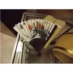 LOT OF 12 ORIENTAL FOLDING FANS - NEW