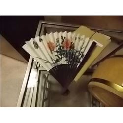 LOT OF 12 ORIENTAL FOLDING FANS - NEW