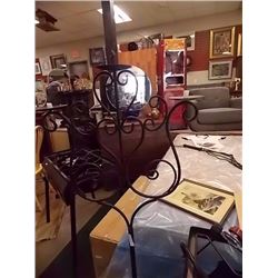 NEW WROUGHT CANDLE HOLDER - 53" TALL