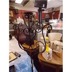 NEW WROUGHT CANDLE HOLDER - 53" TALL
