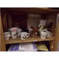 SHELF LOT OF COLLECTABLES AND OTHER