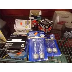 LOT ASSORTED LIGHT BULBS