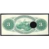 Image 2 : 1870 $3 State of Mississippi Obsolete Bank Note