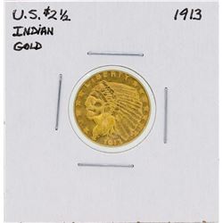 1913 $2 1/2 Indian Head Quarter Eagle Gold Coin