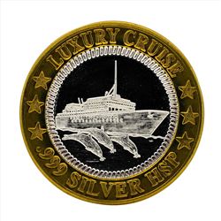.999 Silver Luxury Cruise Island Paradise $10 Casino Gaming Token Limited Editio