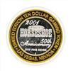 Image 1 : .999 Silver Binions Horseshoe Las Vegas $10 Casino Gaming Token Limited Edition