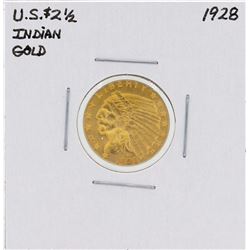 1928 $2 1/2 Indian Head Quarter Eagle Gold Coin