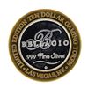 Image 1 : .999 Silver Bellagio Las Vegas Nevada $10 Casino Limited Edition Gaming Token