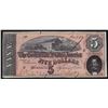 Image 1 : 1864 $5 The Confederate States of America Note
