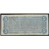 Image 2 : 1864 $5 The Confederate States of America Note