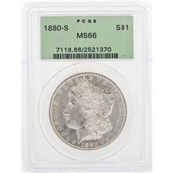 1880-S $1 Morgan Silver Dollar Coin PCGS MS66