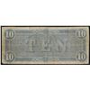 Image 2 : 1864 $10 Confederate States of America Note