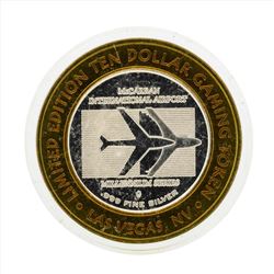 .999 Silver McCarran International Airport $10 Casino Gaming Token Limited Editi