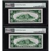 Image 2 : Lot of (2) 1934A $10 Federal Reserve Note San Francisco PMG Choice About Unc 58E