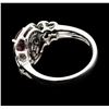 Image 3 : Platinum 2.59ct Pink Sapphire and Diamond Ring