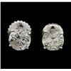 Image 1 : 14KT White Gold 1.38ctw Diamond Earrings