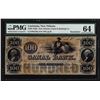 Image 1 : 1840s $100 Canal Bank New Orleans Obsolete Note PMG CU64