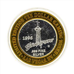 .999 Silver Stratosphere $10 Casino Gaming Token Limited Edition