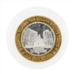 .999 Silver Four Queens Hotel and Casino Las Vegas $10 Casino Gaming Token Limit
