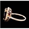 Image 3 : 14KT Rose Gold 3.78ct Rubellite and Diamond Ring
