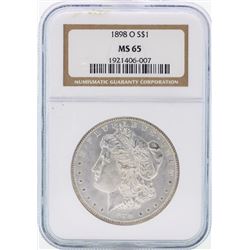 1898-O $1 Morgan Silver Dollar Coin NGC MS65
