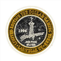.999 Silver Stratosphere $10 Casino Gaming Token Limited Edition