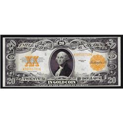 1922 $20 Large Size Gold Certificate Note