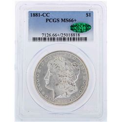 1881-CC $1 Morgan Silver Dollar Coin PCGS MS66+ CAC