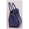 Image 4 : Authentic Celine Mini Luggage Bag Indigo Blue Pebbled Leather